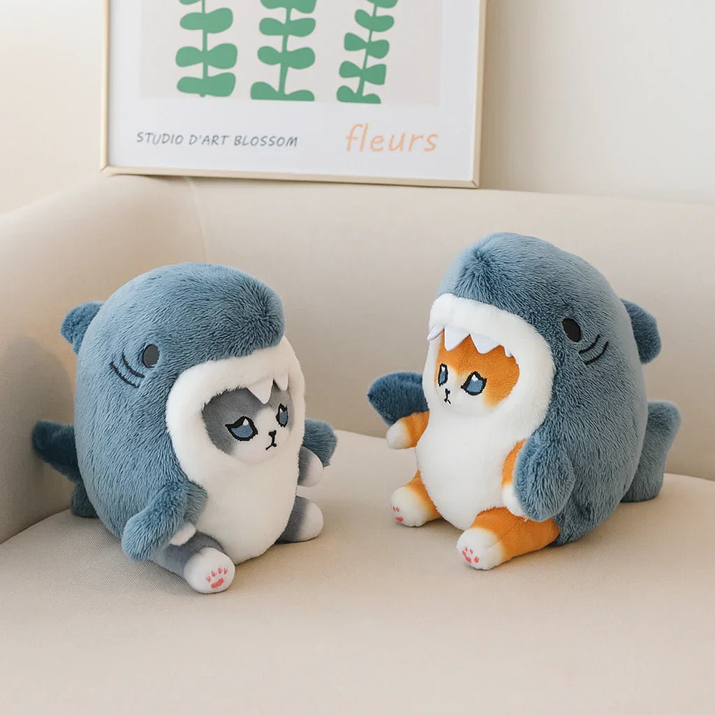 Sharkcat Plush Toy – 20cm Fluffy Shark Cat Plush