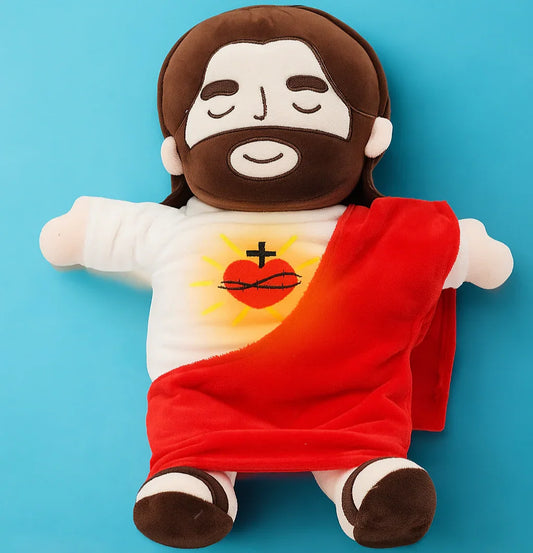 Breathing Jesus Plush – Stuffed Animal with Light & Slow Breathing