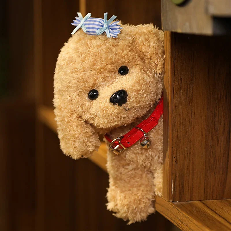 Teddy Puppy Plush – Cute Hugging Dog Toy for Kids & Adults