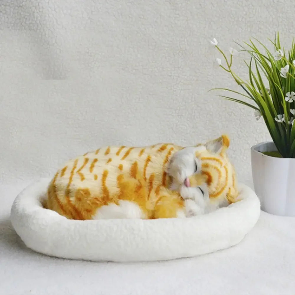 Realistic Breathing Pet Plush – Cat or Dog Toy for Adults, Kids & Elderly