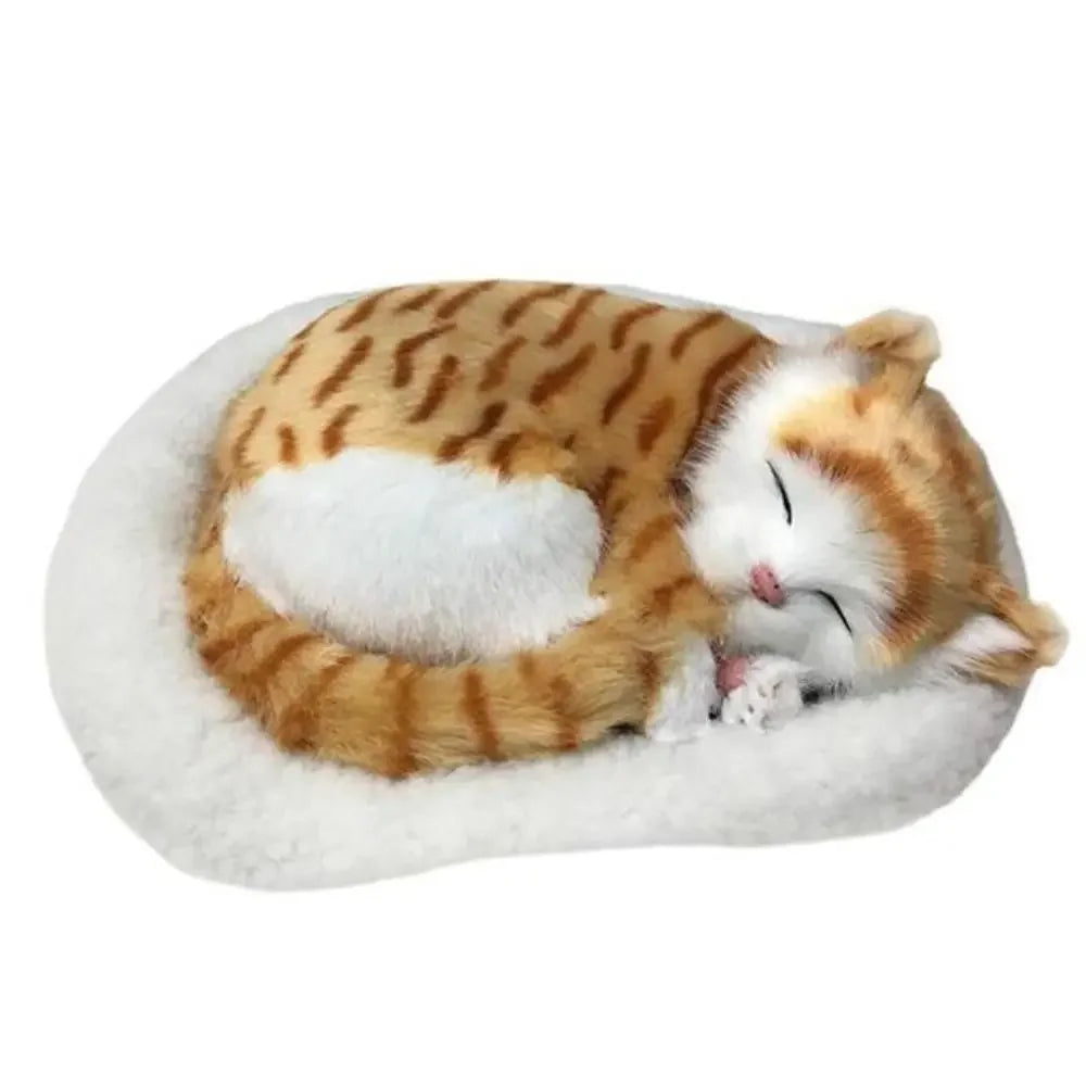 Realistic Breathing Pet Plush – Cat or Dog Toy for Adults, Kids & Elderly