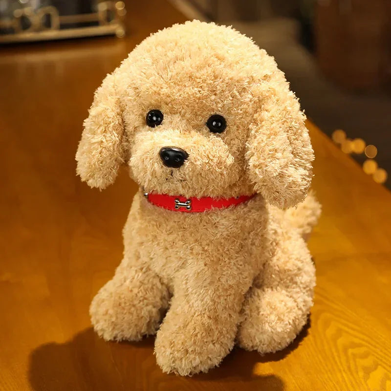 Teddy Puppy Plush – Cute Hugging Dog Toy for Kids & Adults