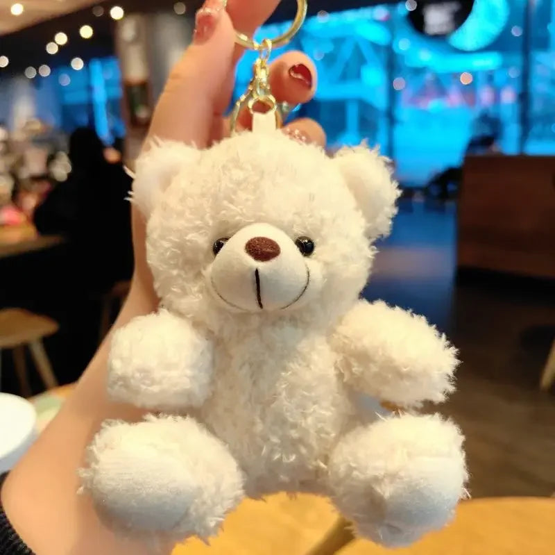 Mini Teddy Bear Plush Keychain – 12cm Soft & Cute