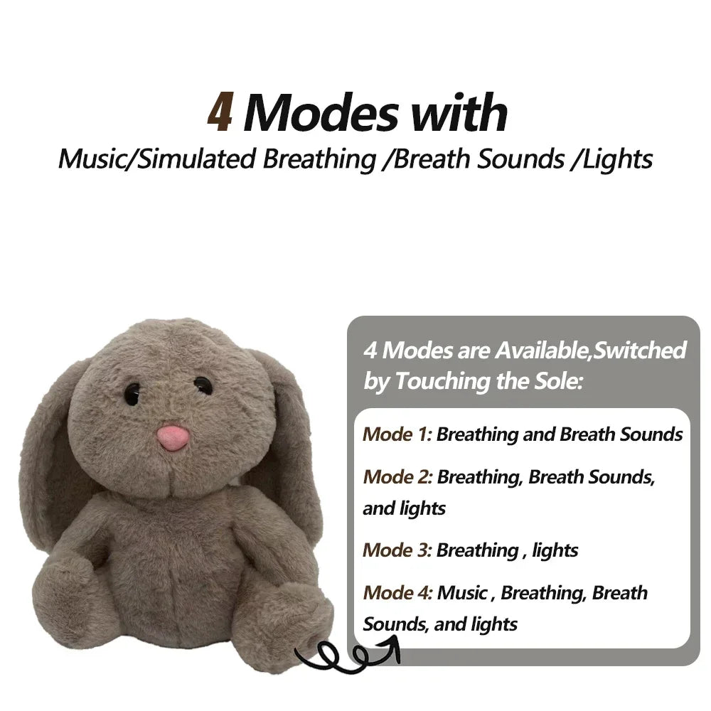 Breathing elephant plush – 4-Mode with music & Light