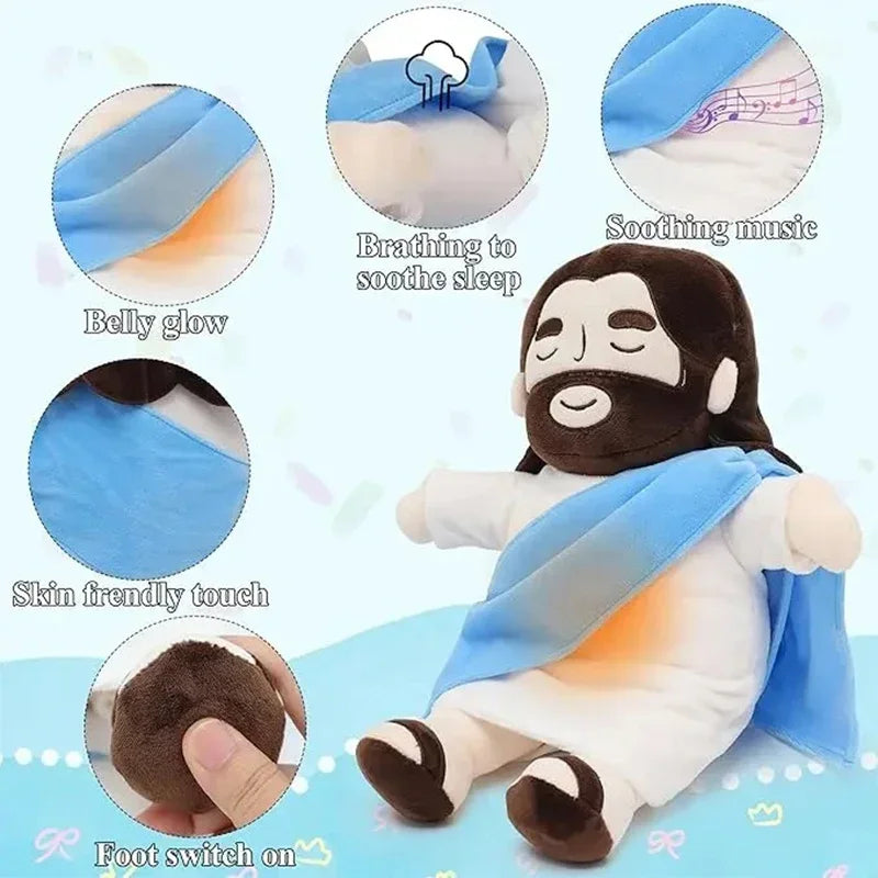Breathing Jesus Plush – Stuffed Animal with Light & Slow Breathing