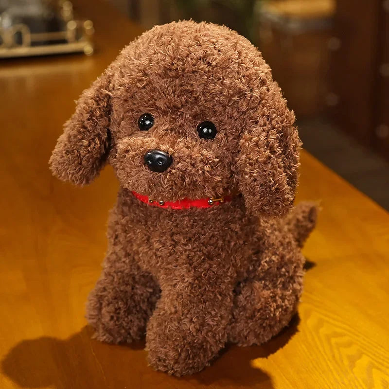 Teddy Puppy Plush – Cute Hugging Dog Toy for Kids & Adults