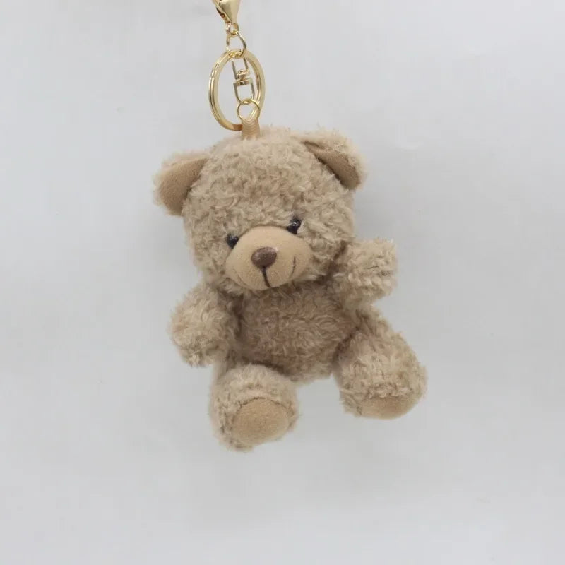 Mini Teddy Bear Plush Keychain – 12cm Soft & Cute