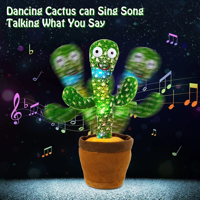 Dancing Cactus Toy – 120 Songs, Talking & Repeat | Kids Interactive Gift