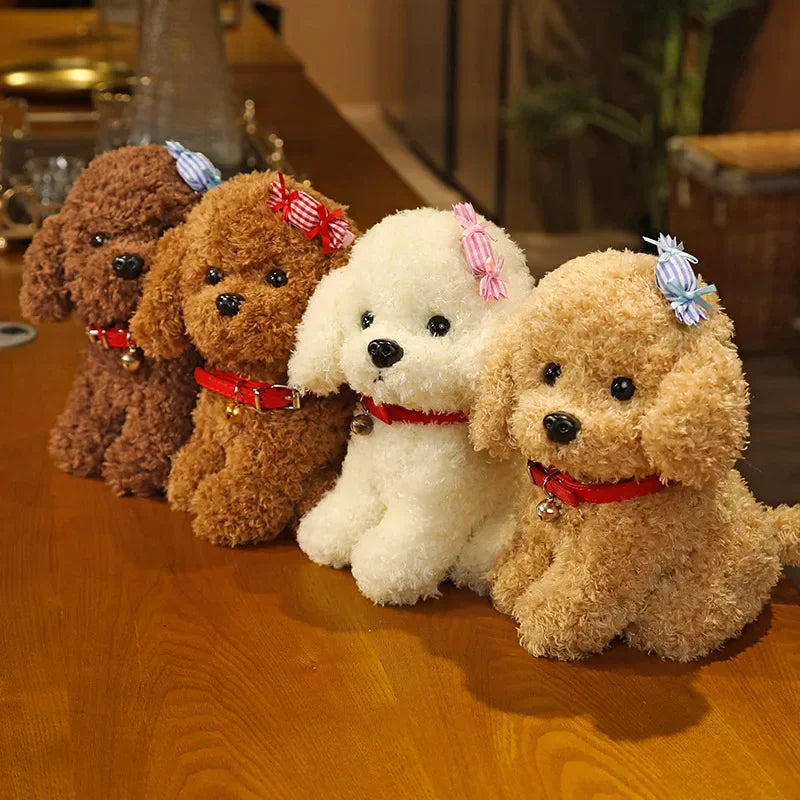 Teddy Puppy Plush – Cute Hugging Dog Toy for Kids & Adults