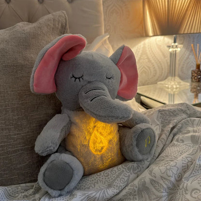 Breathing elephant plush – 4-Mode with music & Light