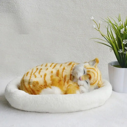 Realistic Breathing Pet Plush – Cat or Dog Toy for Adults, Kids & Elderly