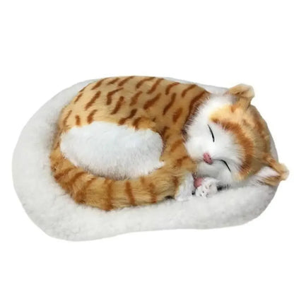 Realistic Breathing Pet Plush – Cat or Dog Toy for Adults, Kids & Elderly