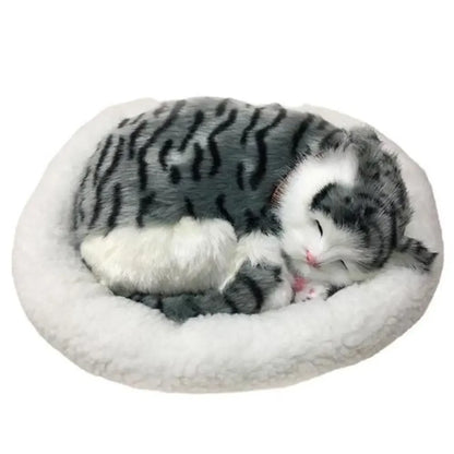 Realistic Breathing Pet Plush – Cat or Dog Toy for Adults, Kids & Elderly