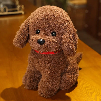 Teddy Puppy Plush – Cute Hugging Dog Toy for Kids & Adults