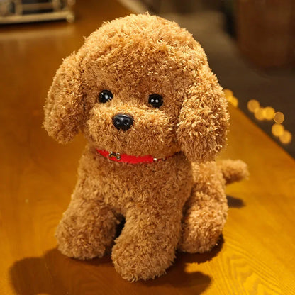 Teddy Puppy Plush – Cute Hugging Dog Toy for Kids & Adults