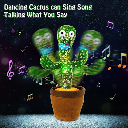Dancing Cactus Toy – 120 Songs, Talking & Repeat | Kids Interactive Gift