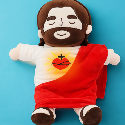 Breathing Jesus Plush – Stuffed Animal with Light & Slow Breathing